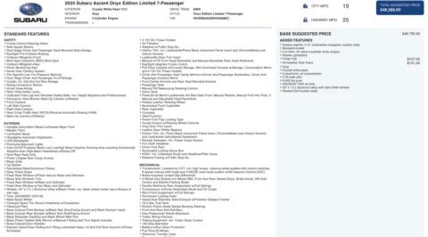 More photos of 2024 Subaru Ascent Onyx Edition Limited at Auto Boutique Ohio, OH