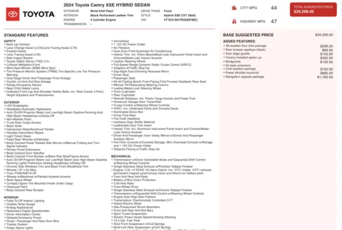 More photos of 2024 Toyota Camry Hybrid XSE at Auto Boutique Ohio, OH