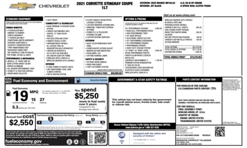 More photos of 2021 Chevrolet Corvette 1LT at Auto Boutique Ohio, OH