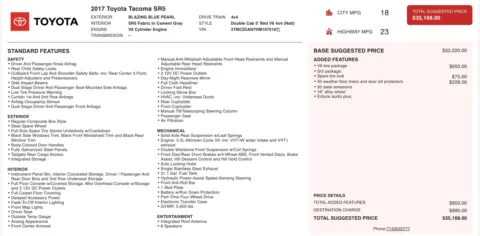 More photos of 2017 Toyota Tacoma TRD Sport at Auto Boutique Ohio, OH