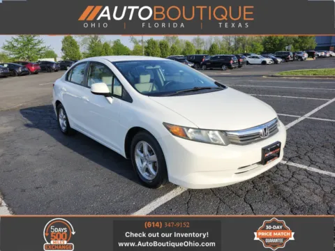 White 2012 Honda Civic COMPRESSED NATURAL GAS for sale in Columbus, OH