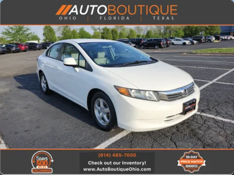 White 2012 Honda Civic Sdn CNG for sale in Columbus, OH