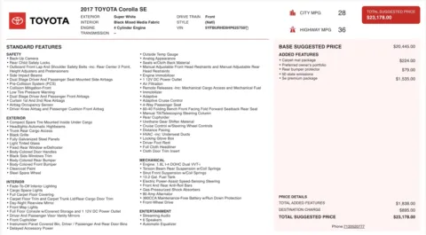 More photos of 2017 Toyota Corolla SE at Auto Boutique Ohio, OH