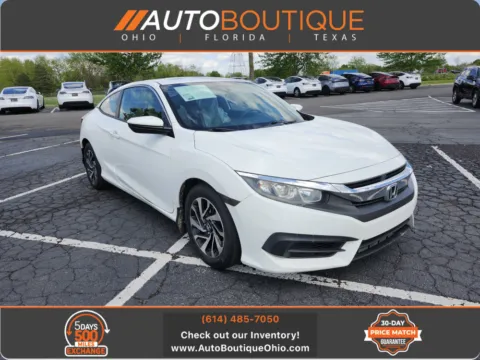 White 2016 Honda Civic Coupe LX-P for sale in Columbus, OH