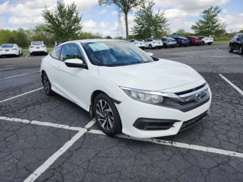 White 2016 Honda Civic Coupe LX-P for sale in Columbus, OH