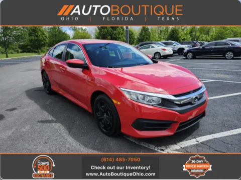 Red 2016 Honda Civic Sedan LX for sale in Columbus, OH