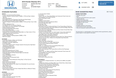 More photos of 2019 Honda Odyssey EX-L at Auto Boutique Ohio, OH