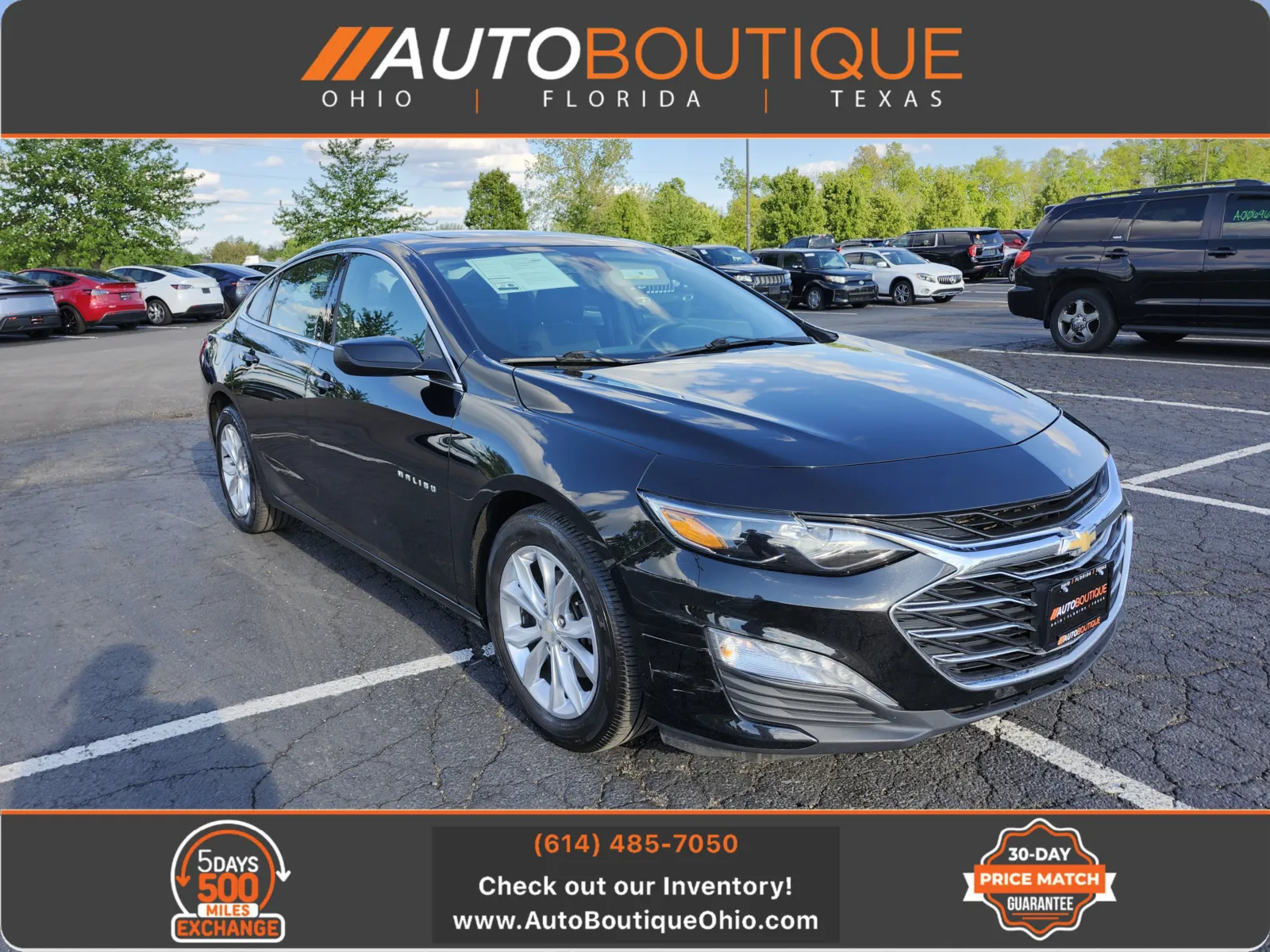 Black 2022 Chevrolet Malibu LT for sale in Columbus, OH