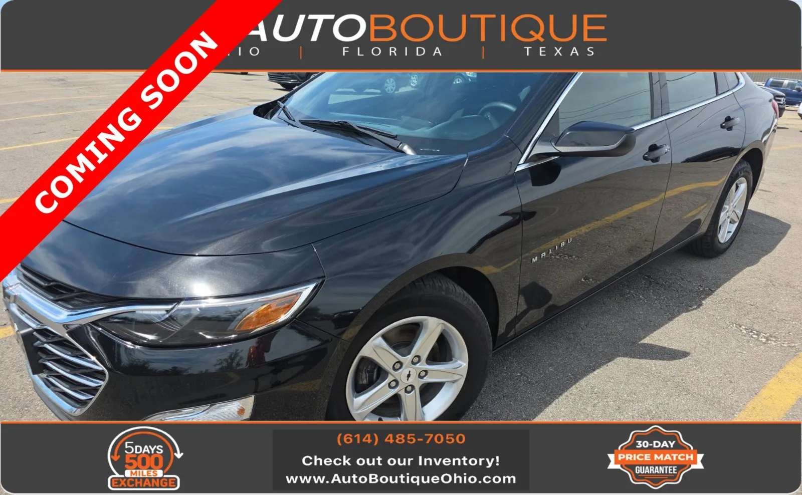 Black 2022 Chevrolet Malibu LS for sale in Columbus, OH