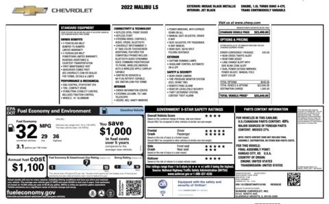 Photos of 2022 Chevrolet Malibu LS for sale in Columbus, OH at Auto Boutique Ohio