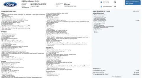 Photos of 2025 Ford Escape Active for sale in Columbus, OH at Auto Boutique Ohio