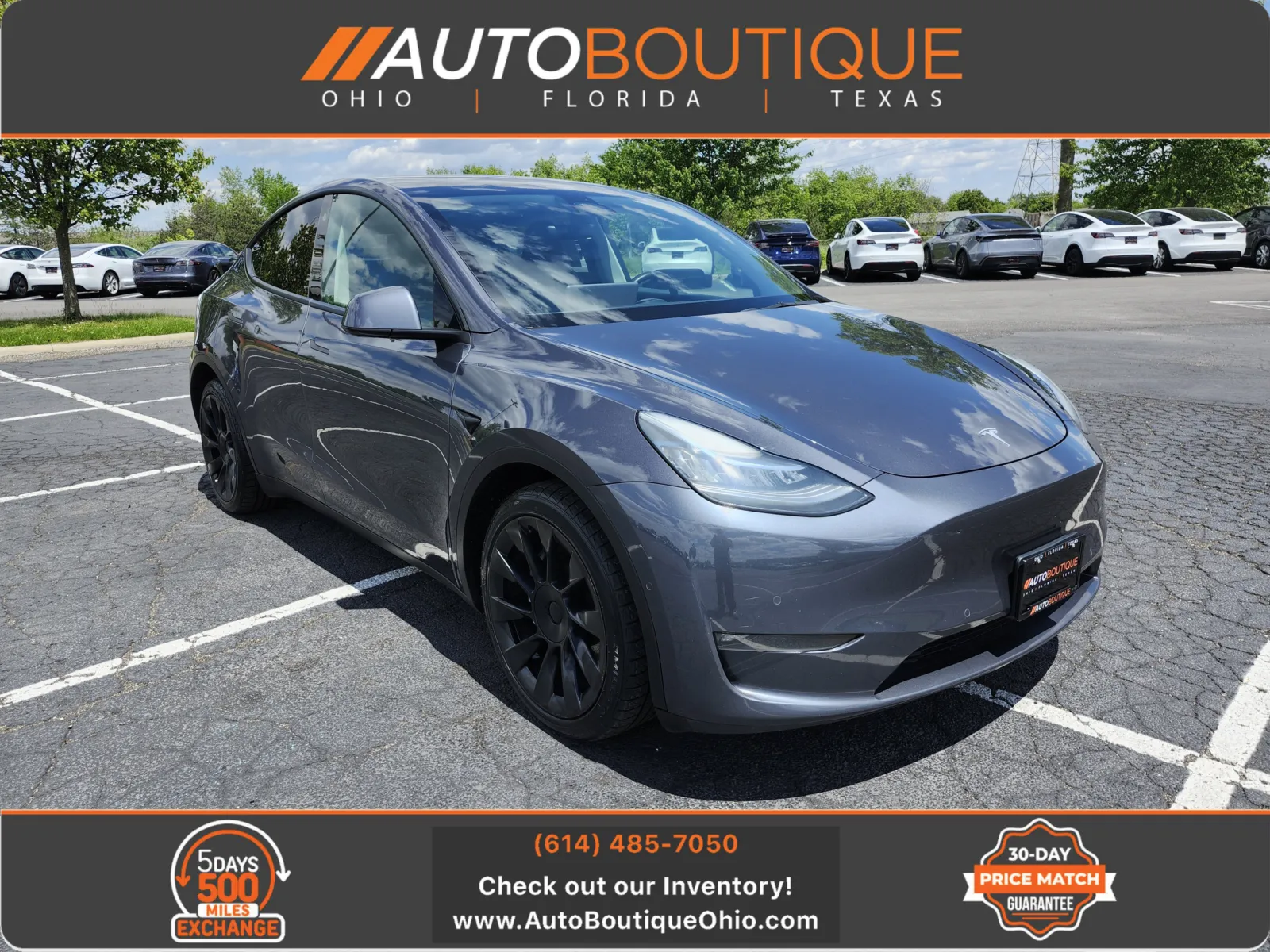 Gray 2021 Tesla Model Y Long Range for sale in Columbus, OH