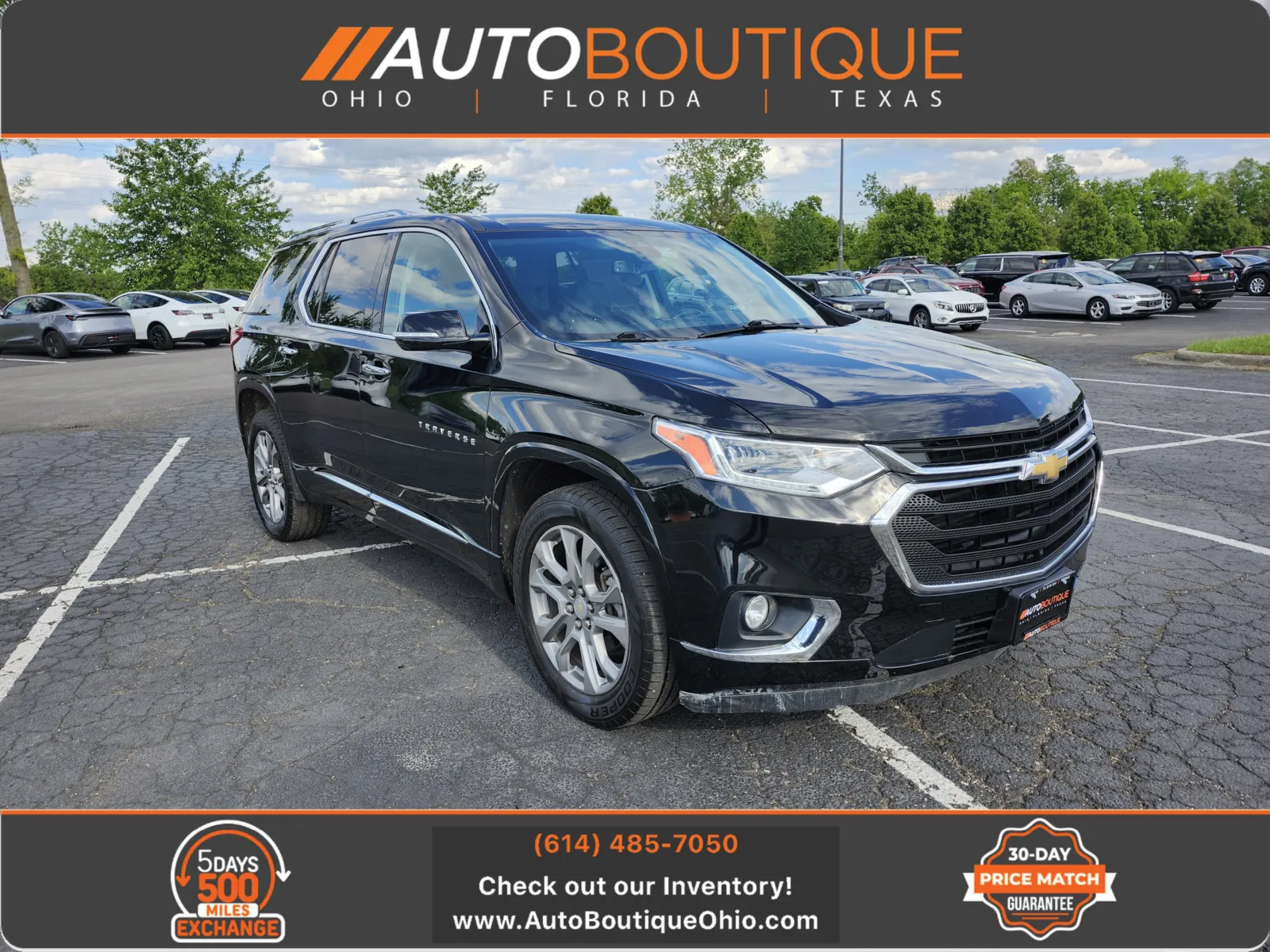 Black 2019 Chevrolet Traverse Premier for sale in Columbus, OH