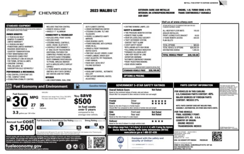 Another view of 2023 Chevrolet Malibu LT for sale in Columbus, OH at Auto Boutique Ohio