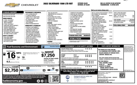 Photos of 2022 Chevrolet Silverado 1500 LTD RST for sale in Columbus, OH at Auto Boutique Ohio