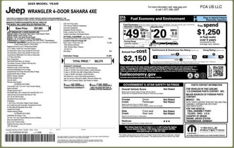 Photos of 2025 Jeep Wrangler 4xe Sahara for sale in Columbus, OH at Auto Boutique Ohio