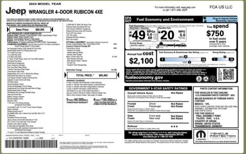 Photos of 2024 Jeep Wrangler 4xe Rubicon for sale in Columbus, OH at Auto Boutique Ohio