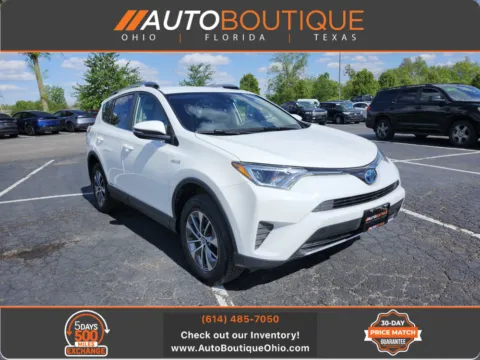 White 2018 Toyota RAV4 Hybrid LE for sale in Columbus, OH