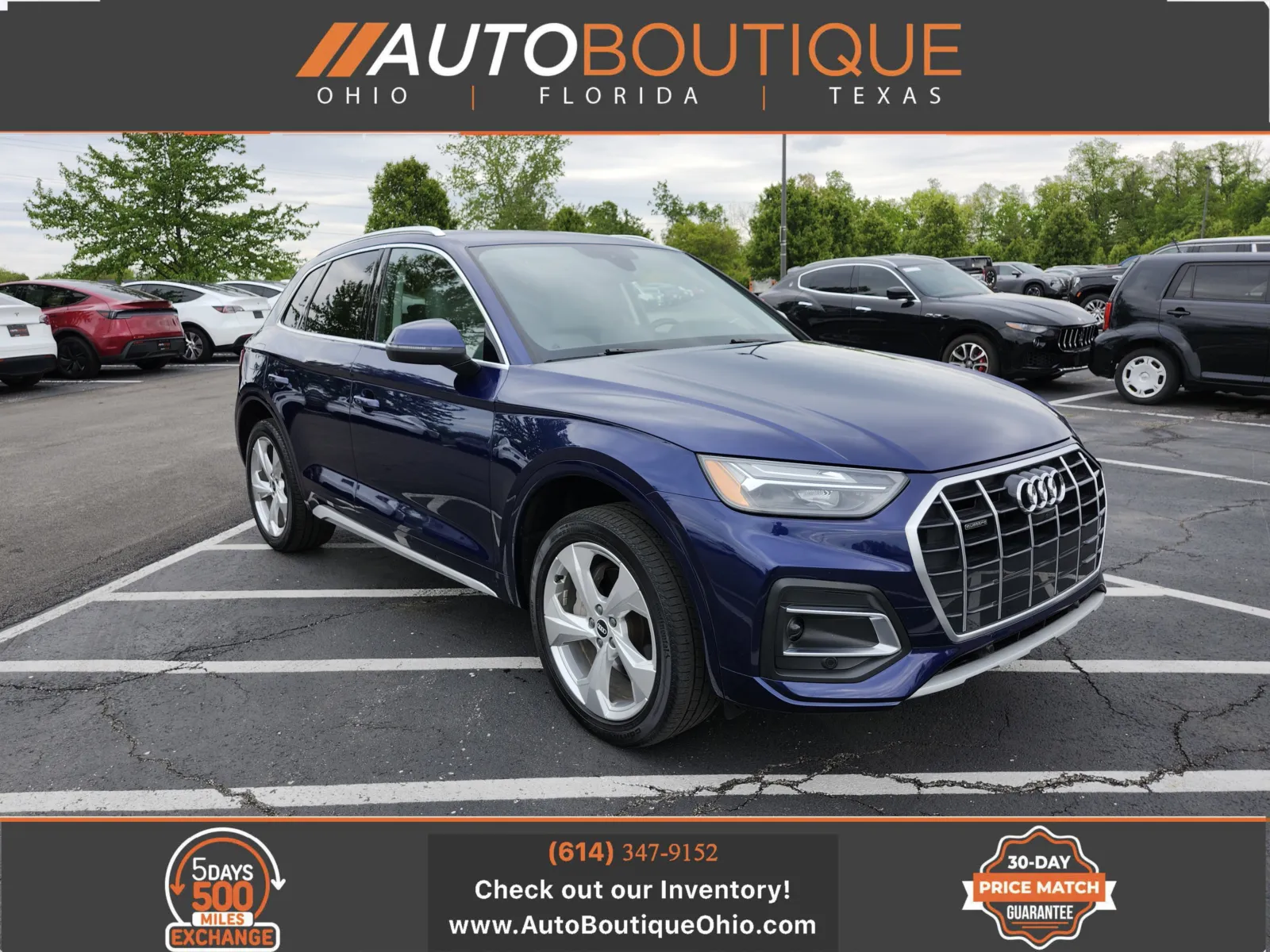 Blue 2021 Audi Q5 Premium Plus for sale in Columbus, OH