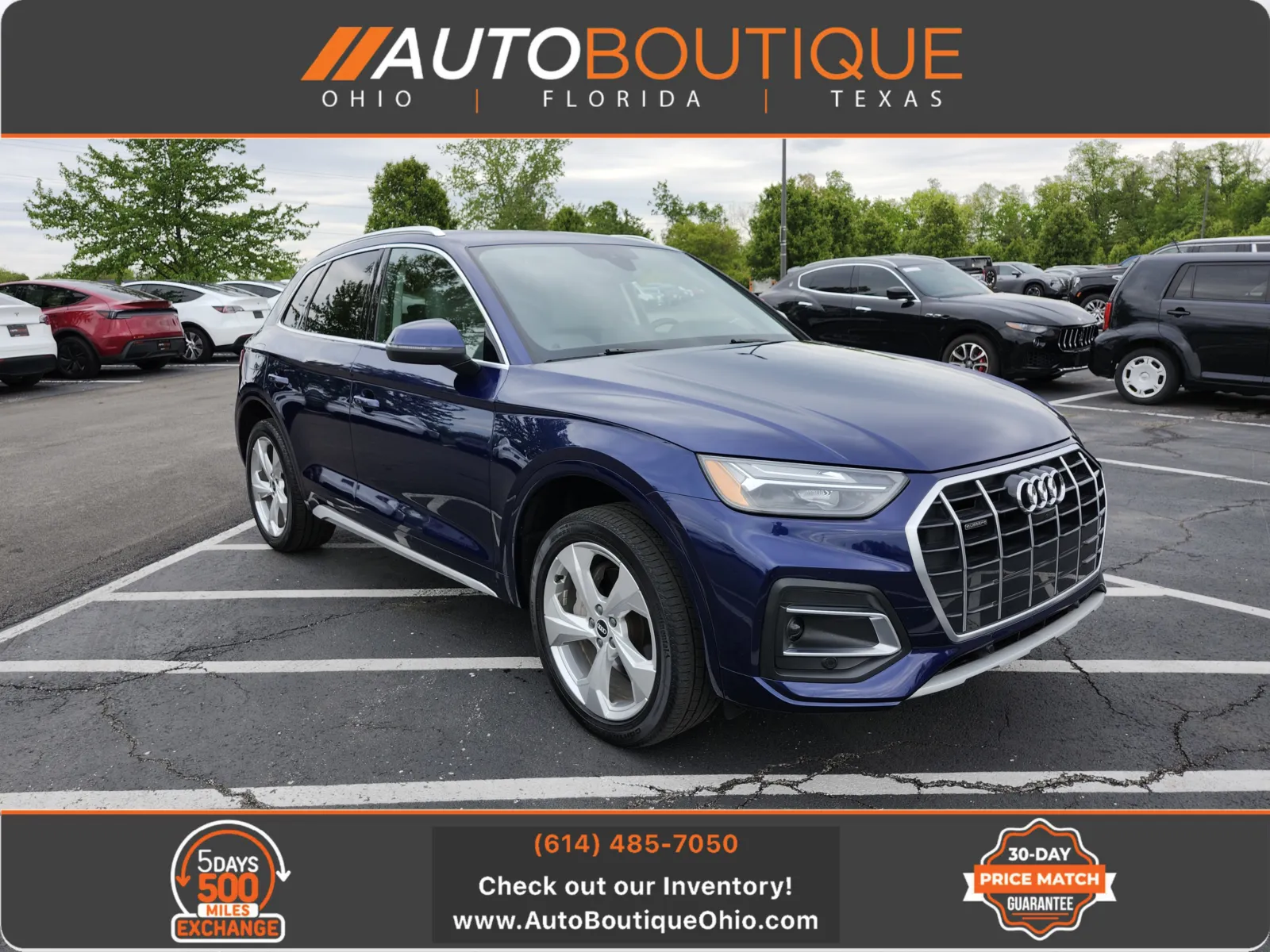 Blue 2021 Audi Q5 Premium Plus for sale in Columbus, OH