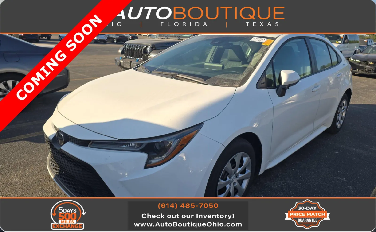 White 2022 Toyota Corolla LE for sale in Columbus, OH