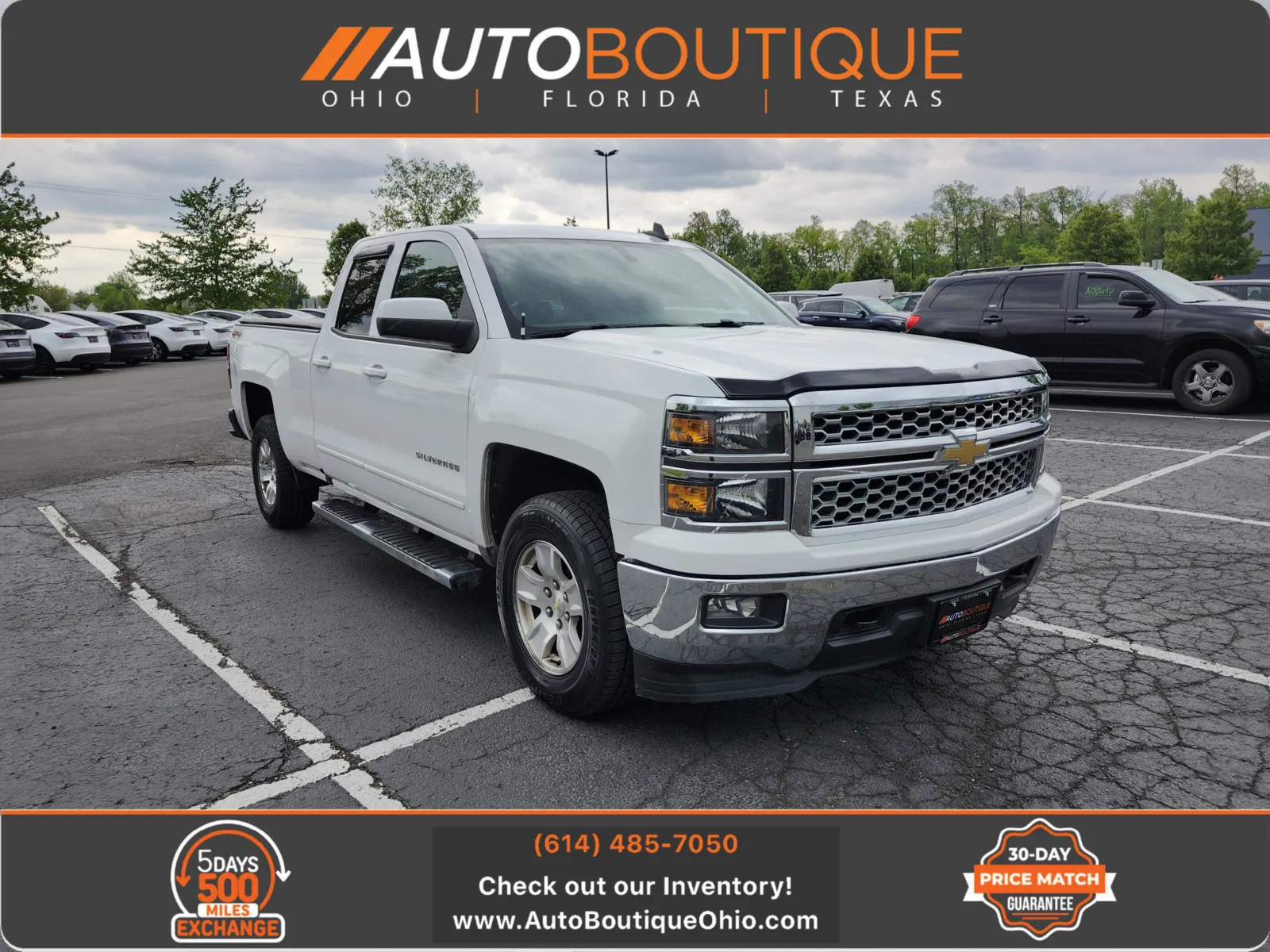 White 2015 Chevrolet Silverado 1500 LT for sale in Columbus, OH
