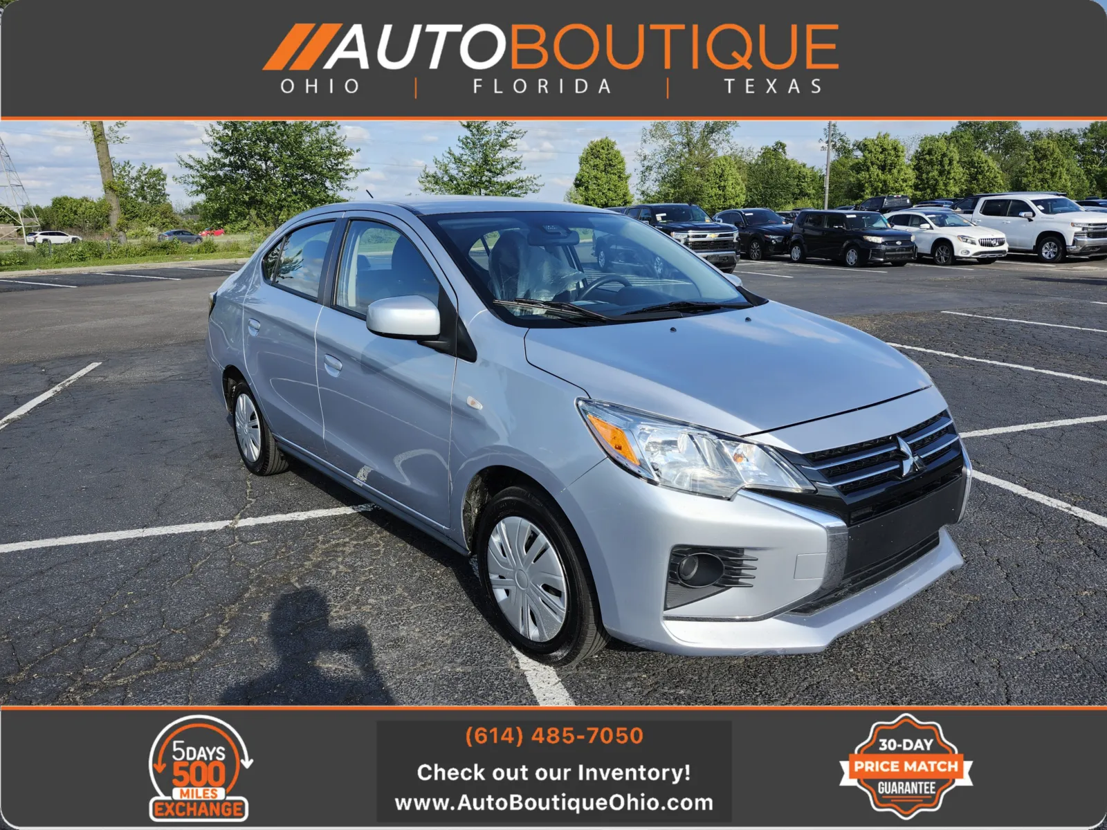 Blue 2023 Mitsubishi Mirage G4 LE for sale in Columbus, OH