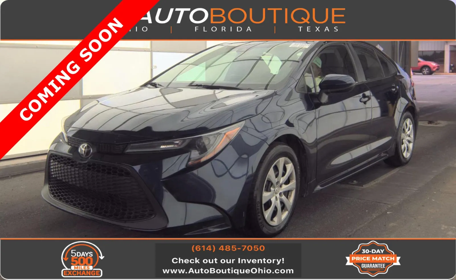 Blue 2022 Toyota Corolla LE for sale in Columbus, OH