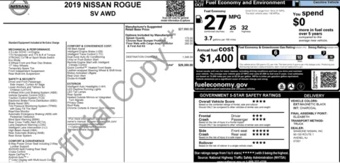 Photos of 2019 Nissan Rogue SV for sale in Columbus, OH at Auto Boutique Ohio