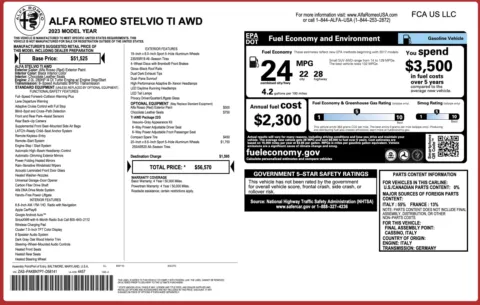 Photos of 2023 Alfa Romeo Stelvio Ti for sale in Columbus, OH at Auto Boutique Ohio