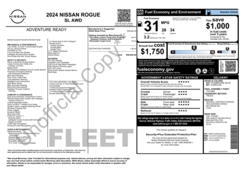 Photos of 2024 Nissan Rogue SL for sale in Columbus, OH at Auto Boutique Ohio