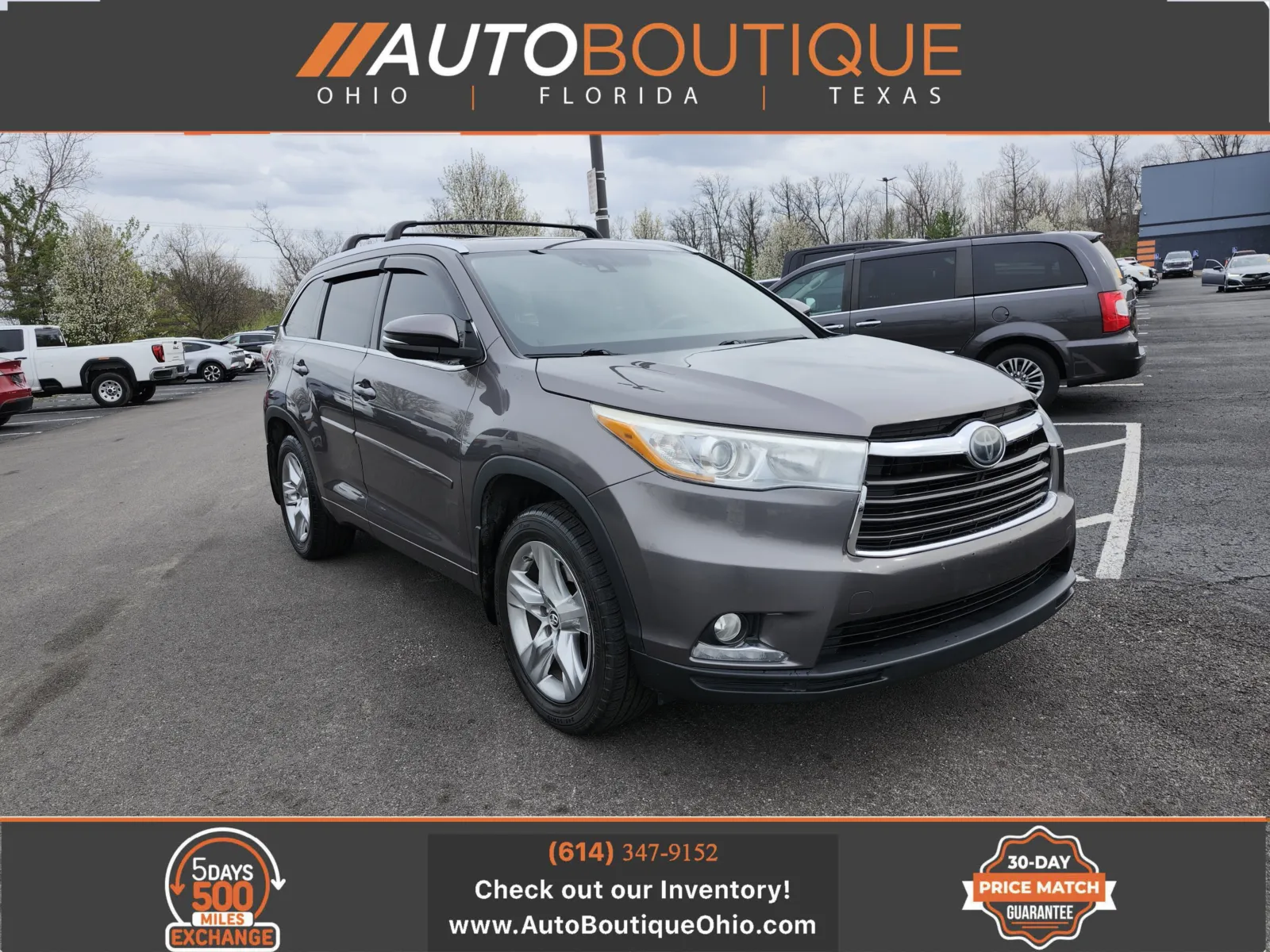 Gray 2016 Toyota Highlander Limited for sale in Columbus, OH