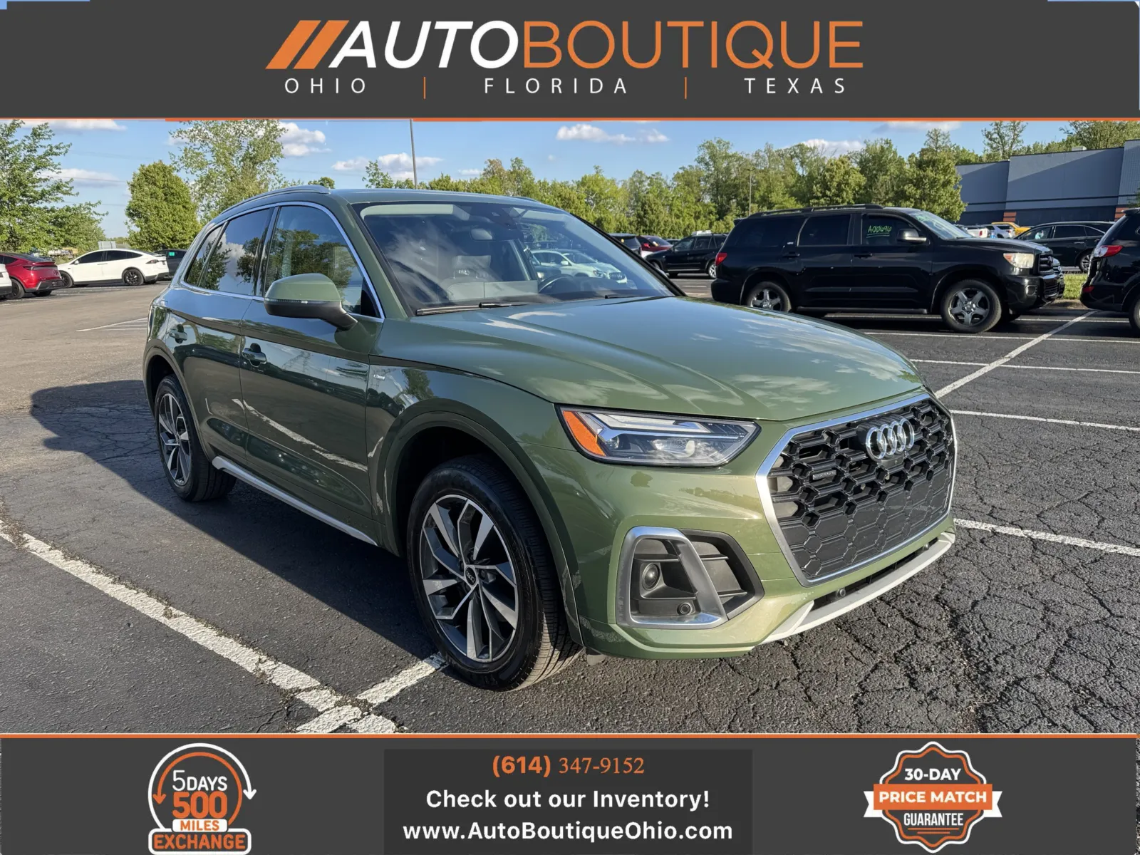 Green 2022 Audi Q5 S line Premium Plus for sale in Columbus, OH