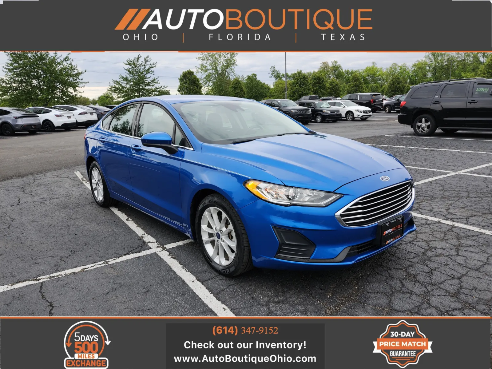 Blue 2020 Ford Fusion SE for sale in Columbus, OH