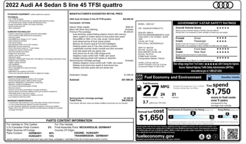 More photos of 2022 Audi A4 Sedan S line Premium Plus at Auto Boutique Ohio, OH