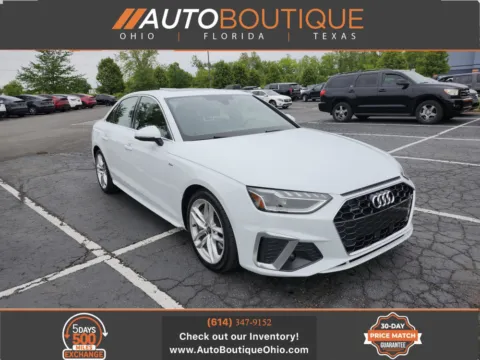 White 2022 Audi A4 Sedan S line Premium Plus for sale in Columbus, OH