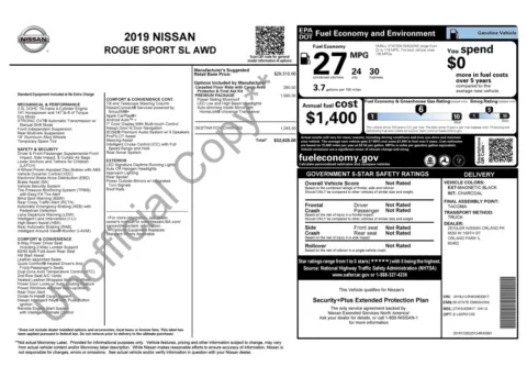 Photos of 2019 Nissan Rogue Sport SL for sale in Columbus, OH at Auto Boutique Ohio