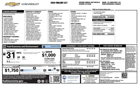 More photos of 2024 Chevrolet Malibu LT at Auto Boutique Ohio, OH