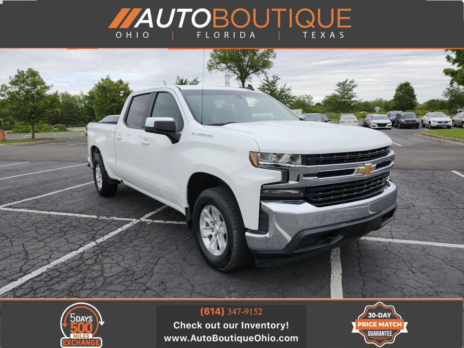 White 2020 Chevrolet Silverado 1500 LT for sale in Columbus, OH
