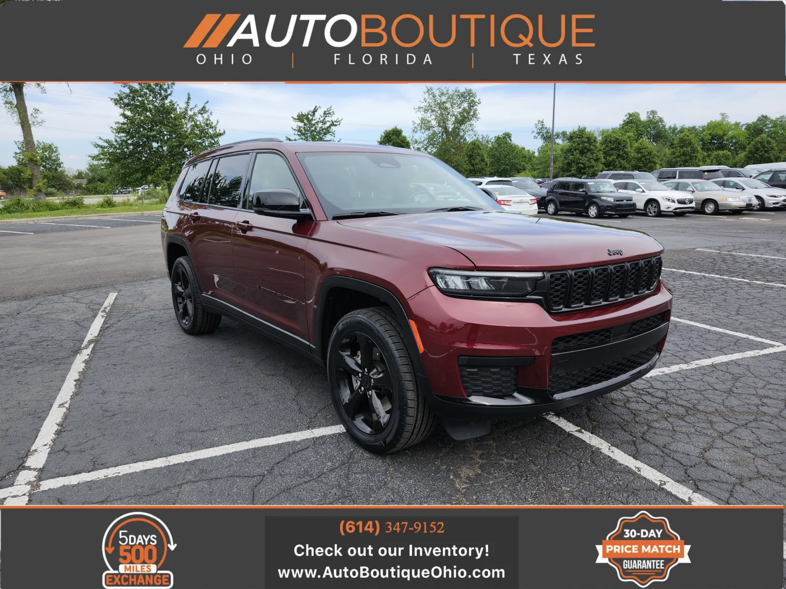 Red 2021 Jeep Grand Cherokee L Altitude for sale in Columbus, OH