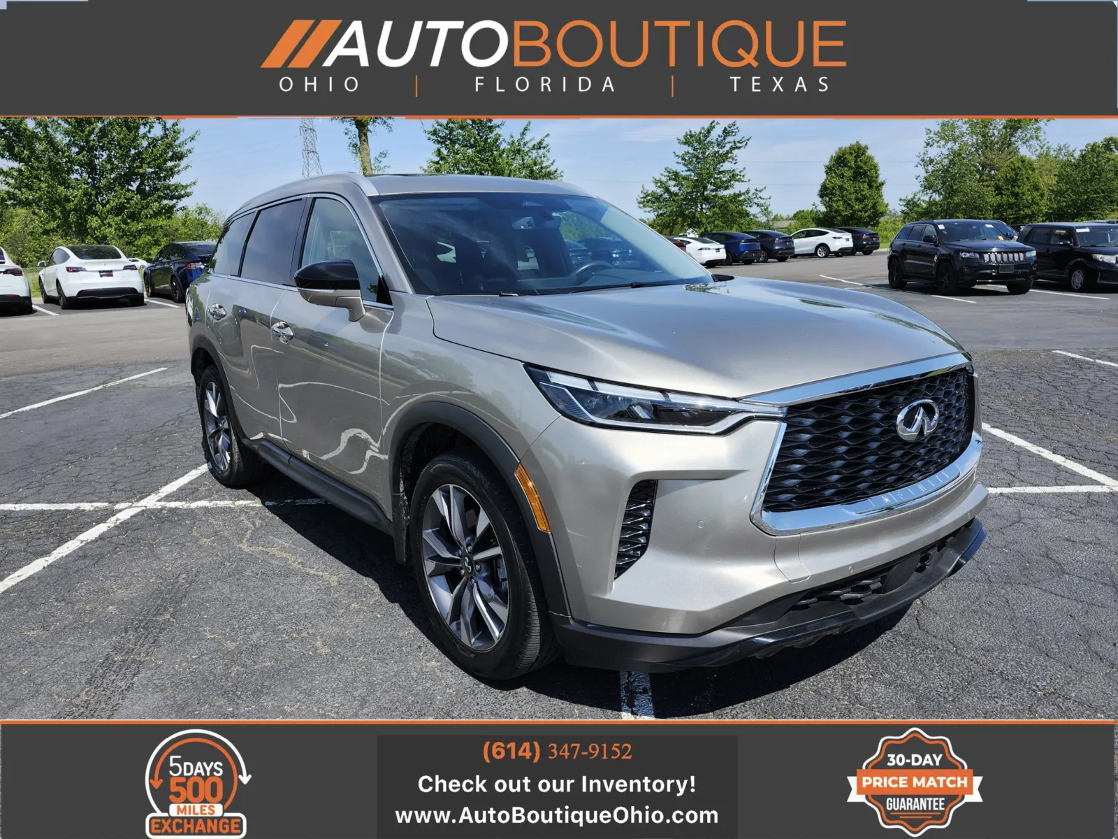 Silver 2024 INFINITI QX60 LUXE for sale in Columbus, OH