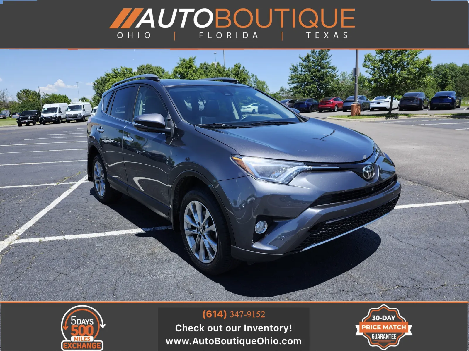 Gray 2017 Toyota RAV4 Limited for sale in Columbus, OH