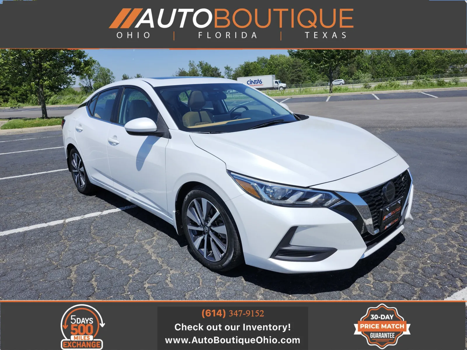White 2021 Nissan Sentra SV for sale in Columbus, OH
