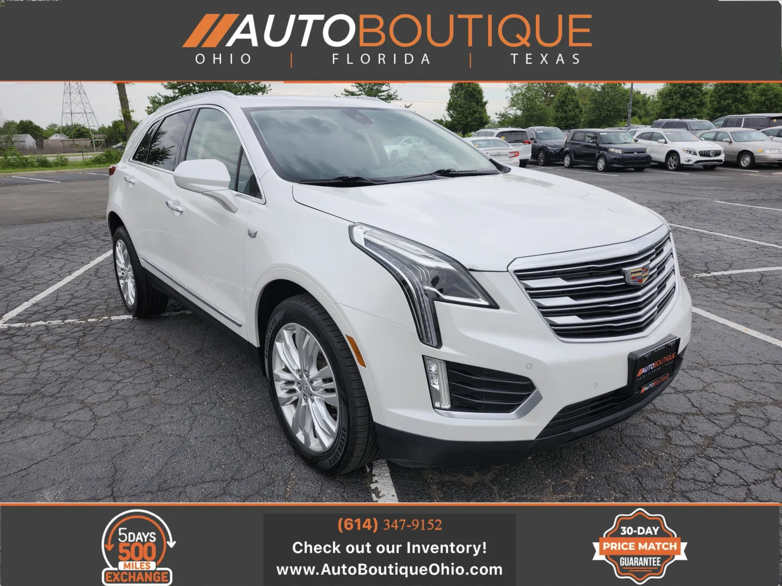 White 2018 Cadillac XT5 Premium Luxury AWD for sale in Columbus, OH