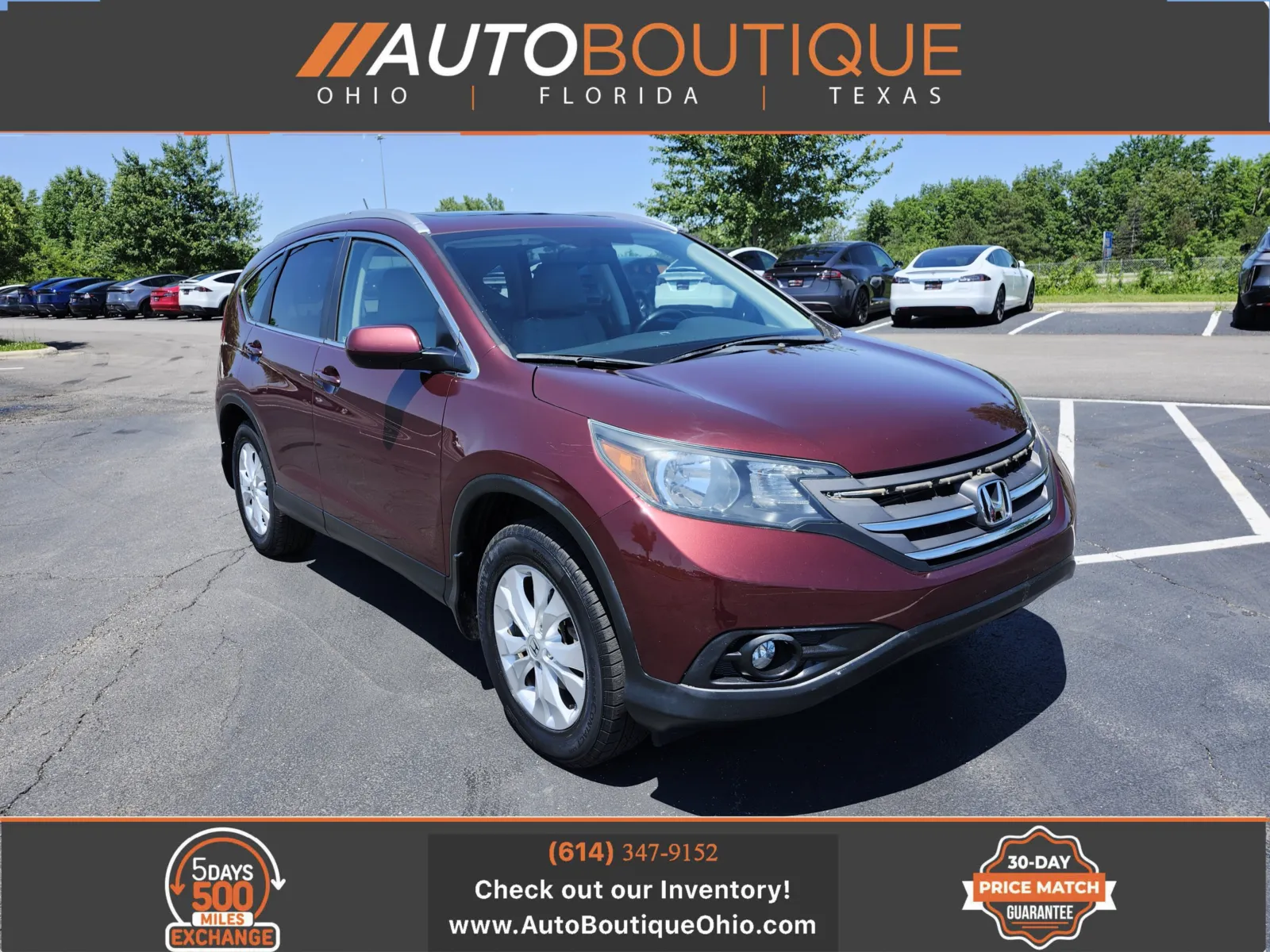 Red 2012 Honda CR-V EX-L for sale in Columbus, OH