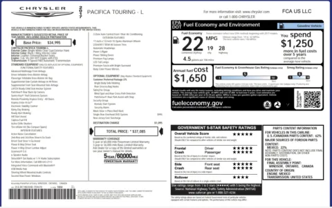 More photos of 2017 Chrysler Pacifica Touring-L at Auto Boutique Ohio, OH