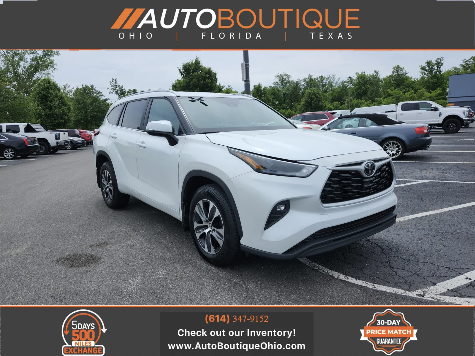 Blue 2023 Toyota Highlander XLE for sale in Columbus, OH