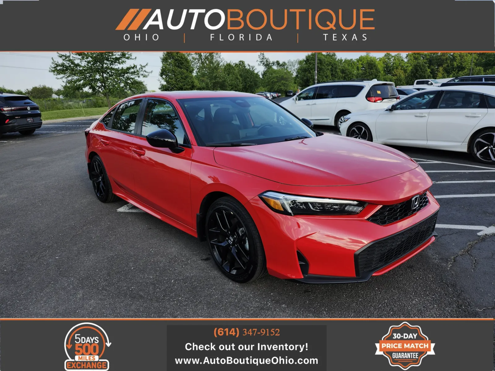 Red 2025 Honda Civic Sedan Hybrid Sport for sale in Columbus, OH