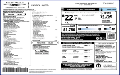 More photos of 2019 Chrysler Pacifica Limited at Auto Boutique Ohio, OH