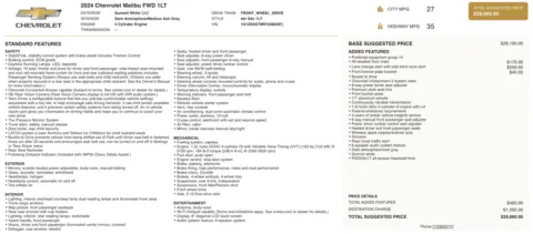Photos of 2024 Chevrolet Malibu LT for sale in Columbus, OH at Auto Boutique Ohio